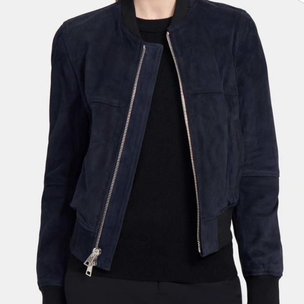Theory suede jacket XS - Picture 3 of 5